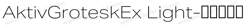 AktivGroteskEx Light字体转换